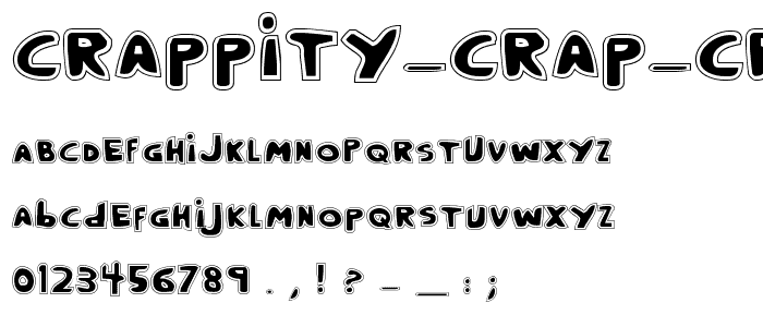 Crappity-Crap-Crap Pro font